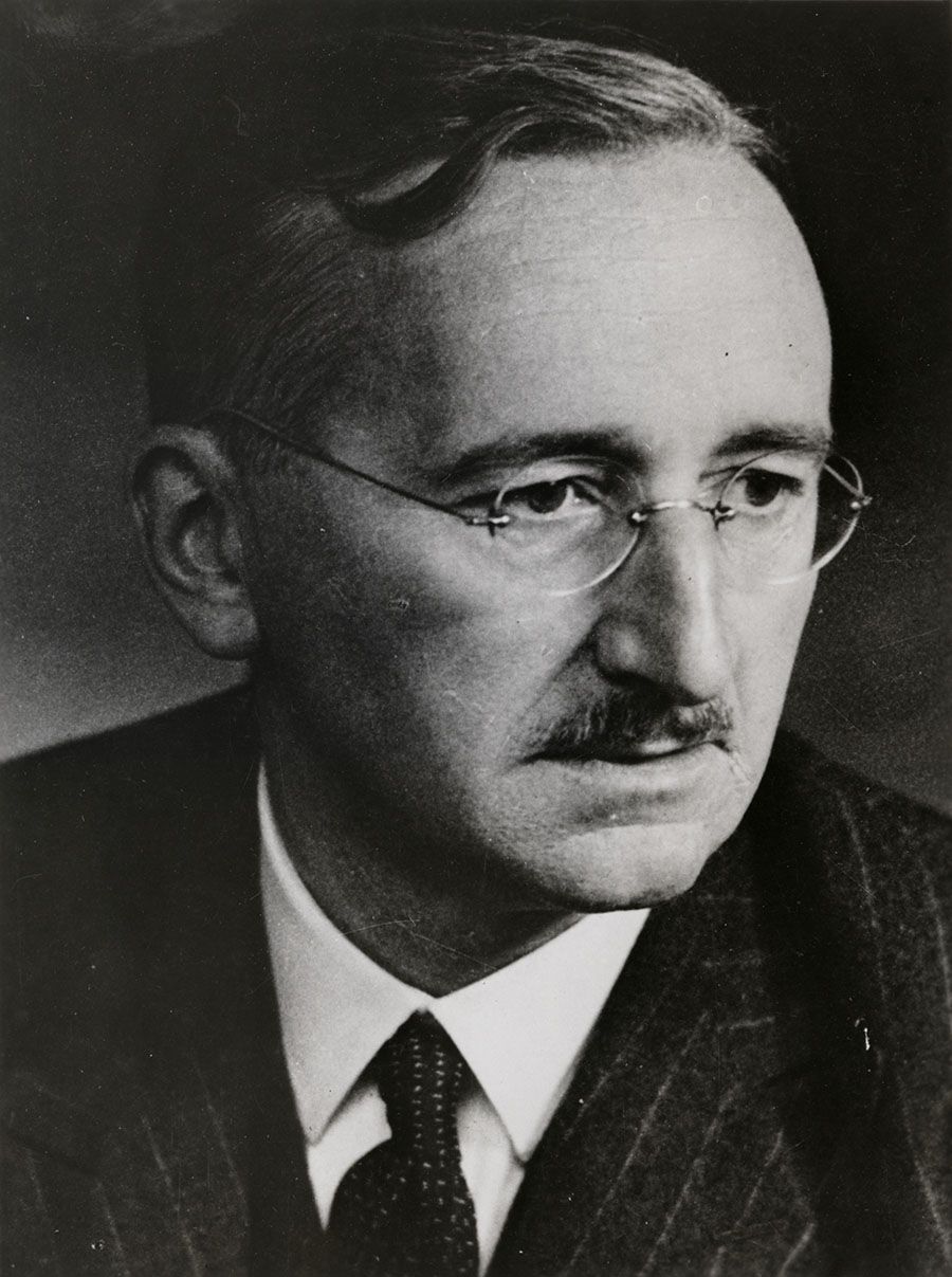 Photograph of Friedrich von Hayek. From the Fritz Machlup Papers, Hoover Institution Archives.